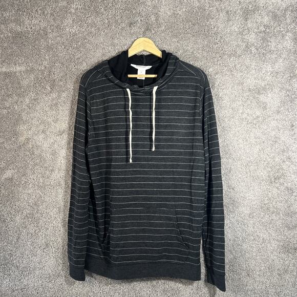 Workshop Republic Clothing Women’s XL Dark Grey Knit Hoodie Top Long Sleeve - Picture 1 of 11